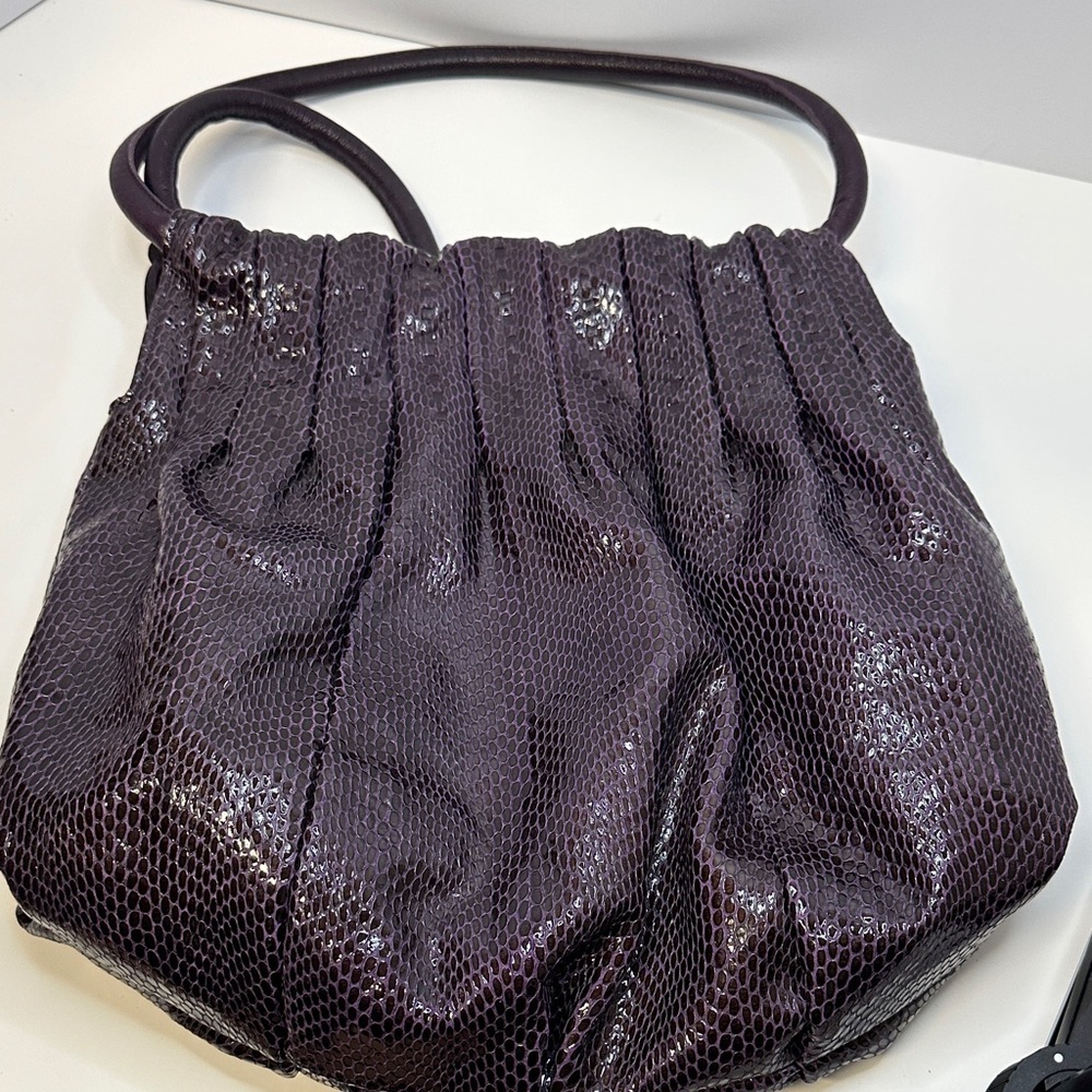 Brighton Breelan Python Snake Embossed Leather Sh… - image 6